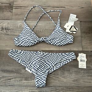 RVCA checkered bikini